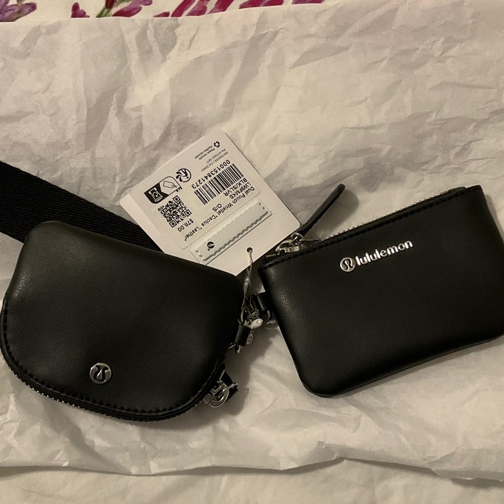 lululemon athletica Black Key & Card Pouch Duo NWT